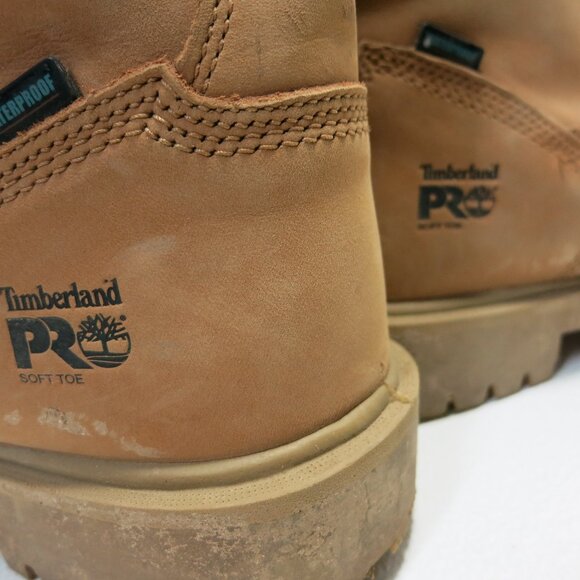 Timberland Pro Waterproof Soft Toe Nubuck Leather Boots Shoes Men's Shoes 14 M - Picture 7 of 9